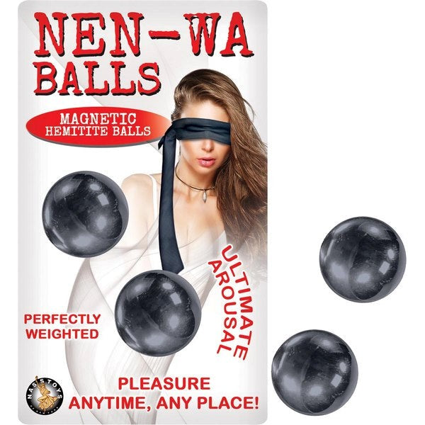 NEN-WA Magnetic Hematite Pleasure Balls - Phthalate-Free Intimacy Love Eggs and Kegel Exercisers