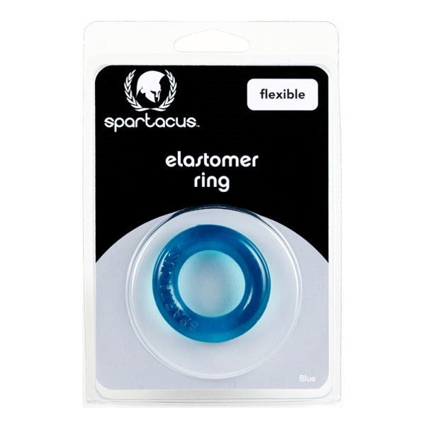 Spartacus Elastomer Comfort Enhancer - Vibrant Blue Stretchy Cock Rings