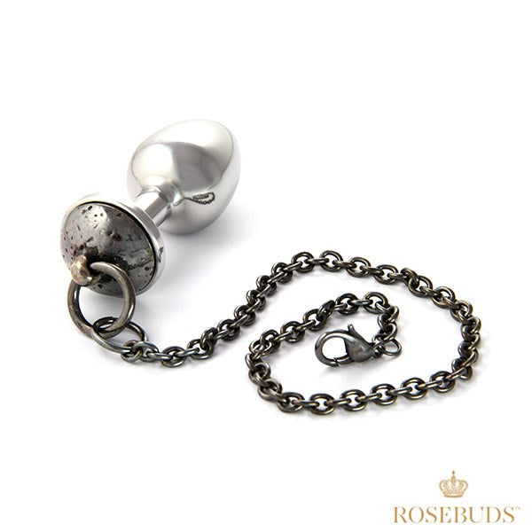 Rosebuds Luxe Metal Anal Plug with Captivating Chain Butt Plugs