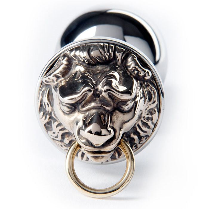Rosebuds Luxe Steel Butt Plug - Majestic Golden Lion Design Butt Plugs