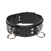 Spartacus Rubberline Locking Bondage Collar - Sturdy and Adjustable Collars and Leads