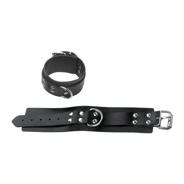 Spartacus Rubberline Non-Locking BDSM Ankle Cuffs - Enhanced Control and Comfort Cuffs and Restraints