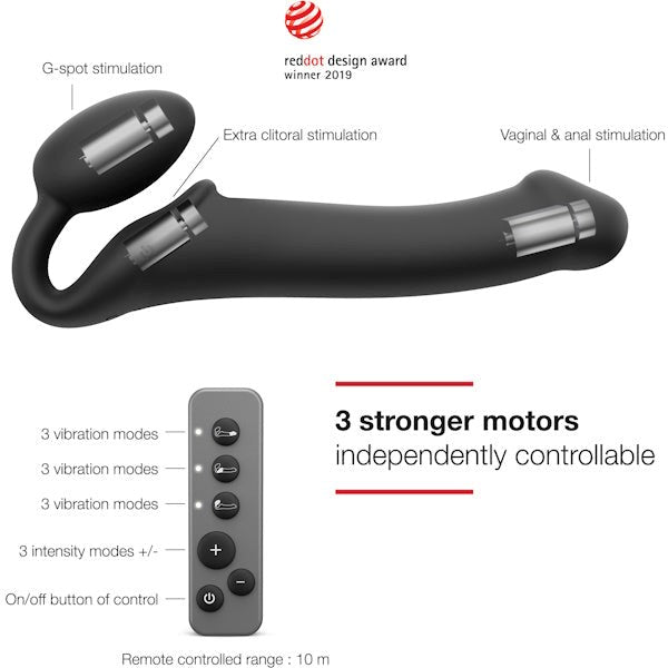 Strap-On-Me Deluxe Vibrating Pleasure Enhancer Strap On Sextoys