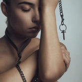 Strap-On-Me Bondage Collar, Leash, and Dildo Ring Set Collars and Leads