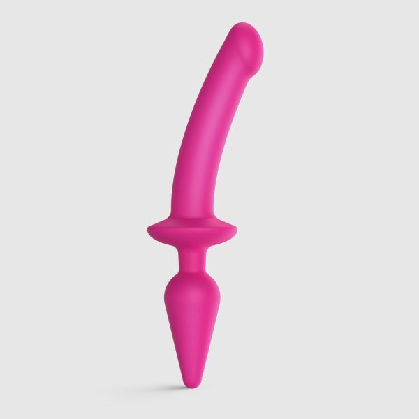 STRAP-ON-ME Switch Plug-In Semi-Realistic Fuchsia Anal Dildos