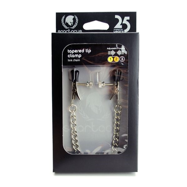 Spartacus Tapered Broad Tip Nipple Clamps - Customizable Stimulation Nipple and Clit Clamps