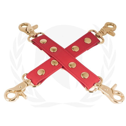 Spartacus Vegan Hog Tie - Vibrant Red BDSM Accessory - Cuffs and Restraints