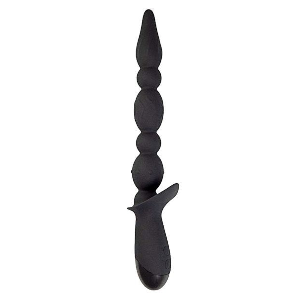 Nasstoys Vibrating Anal Pleasure Wand - 10 Modes, 5 Beads Anal Beads and Balls