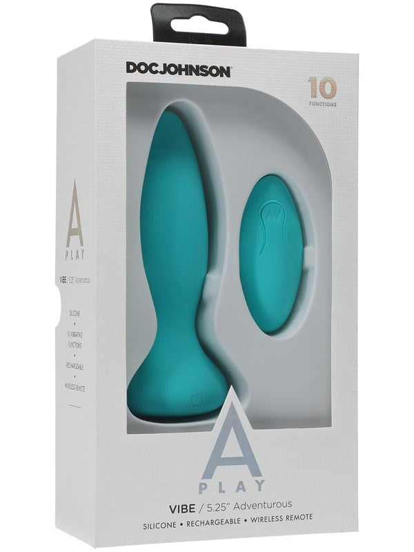 Doc Johnson A-Play Adventurous Remote Control Anal Plug Butt Plugs