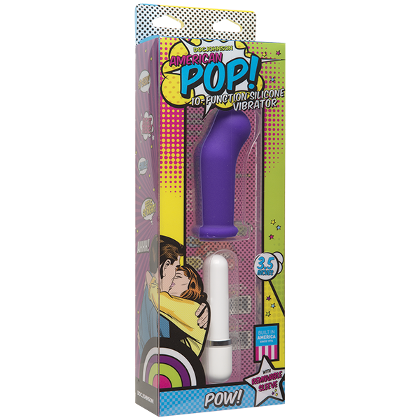 Doc Johnson American Pop Pow 10 Functions Silicone Vibrator G-Spot Vibrators
