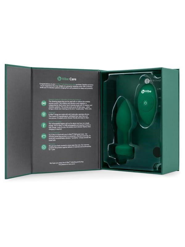 Luxurious B-Vibe Vibrating Jewels Remote Control Butt Plug Butt Plugs