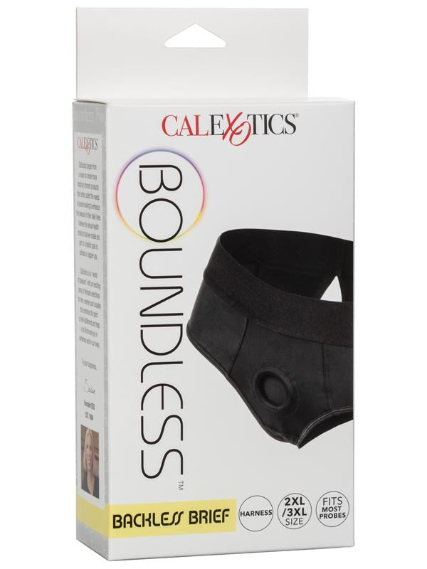 Boundless Backless Harness Compatible Brief 2XL/3XL G-Strings, Panties and Shorts
