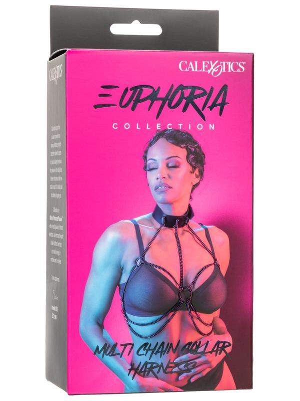 Euphoria Collection Multi Chain Fetish Collar Harness Collars and Leads