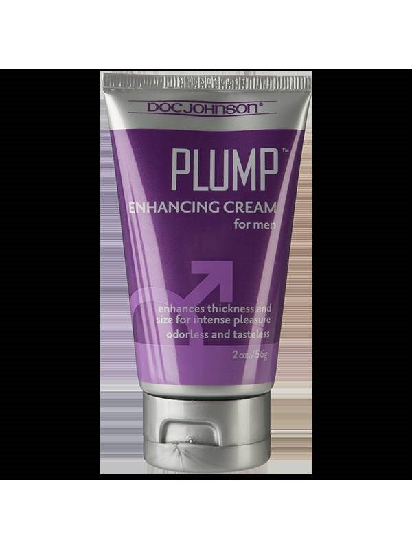 Doc Johnson Plump Enhancement Cream for Men 2 oz Delay and Excite Sprays