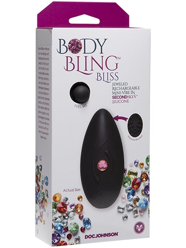 Doc Johnson Body Bling Bliss 8 Functions Mini Vibrator Mini & Slim Vibrators