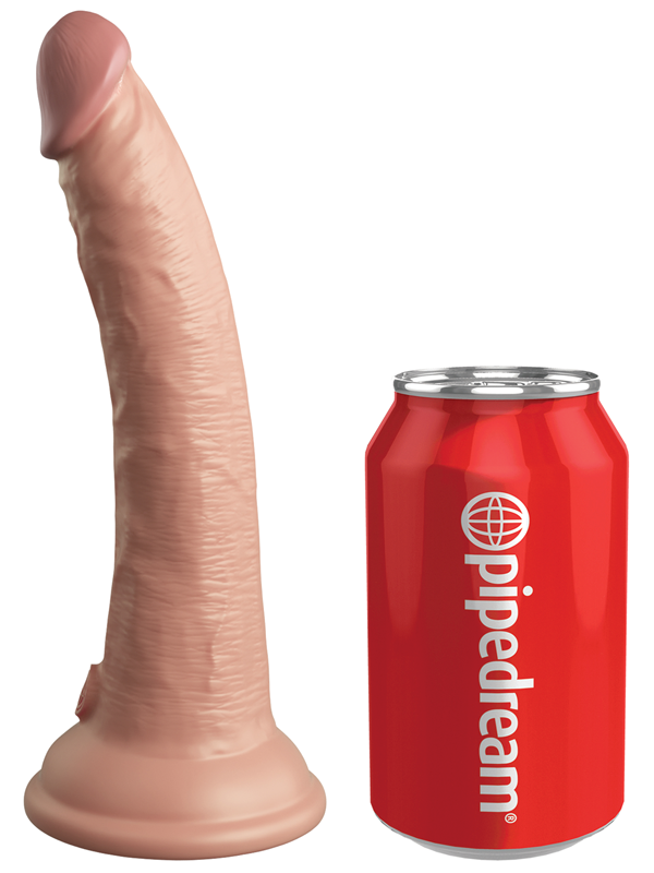 King Cock Elite 7" Remote-Controlled Vibrating Silicone Pleasure Toy Vibrating Dildos