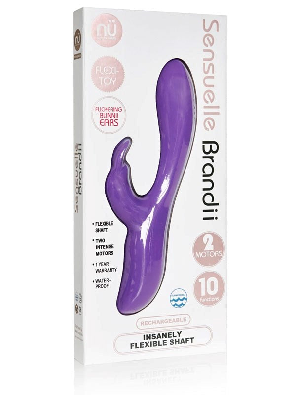 Nu Sensuelle Brandii - Dual-Motor Vibrator for Versatile Stimulation Rabbit Vibrators