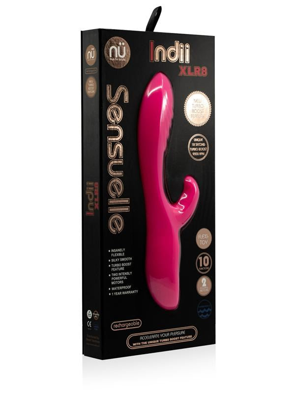 Nu Sensuelle Indii XLR8 - Dual-Motor Vibrator with Turbo Boost Rabbit Vibrators