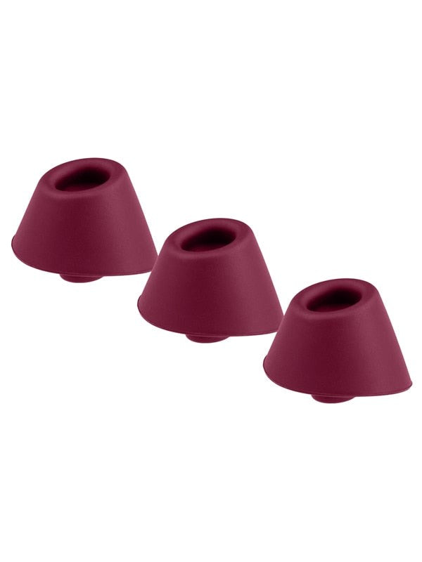 Womanizer Heads Duo - Bordeaus Triple Delight Vibrator Accessories