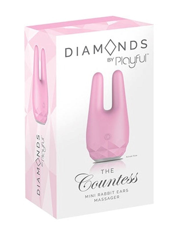 Diamonds by Playful The Countess Mini Rabbit Ears Pussy And Clit Toys