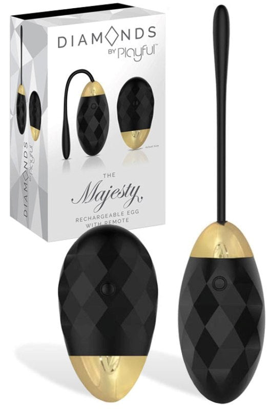Diamonds by Playful The Majesty Rechargeable Egg with Remote - Remote Control Vibrators