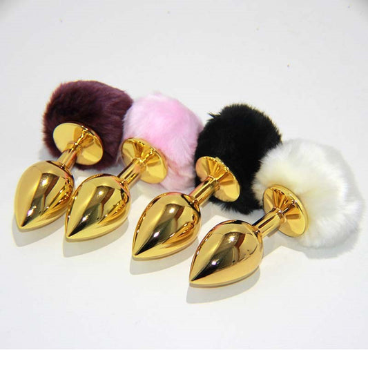 Metal Gold Butt Plug Large Steel Sex Toys