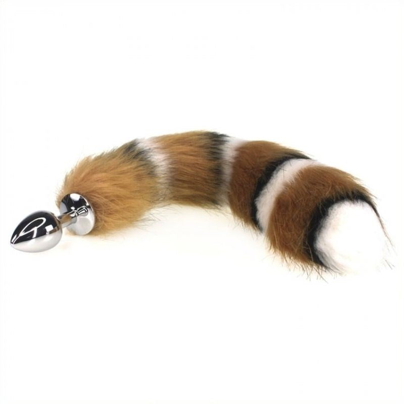 Interphase Faux Fox Tail Metal Butt Plug Steel Sex Toys