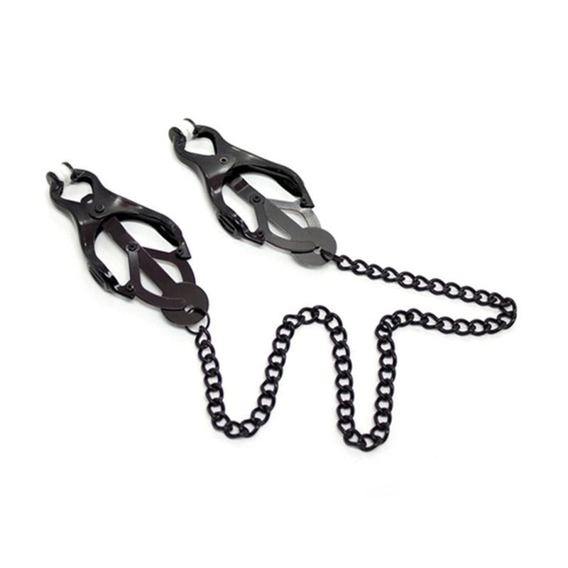 Japanese Clover Clamps With Chain Breast and Nipple Toys