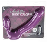 Simply Strapless Vibrating Silicone Strap-On Large Strap On Sextoys