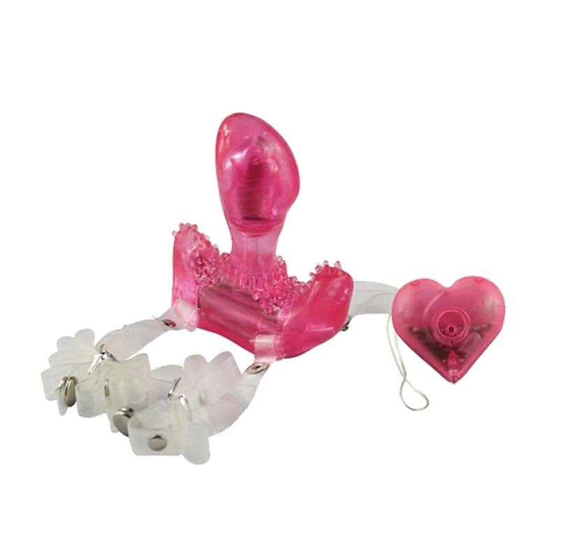 Aphrodisia Hearts & Flutter Vibrating Strap On Strap On Sextoys