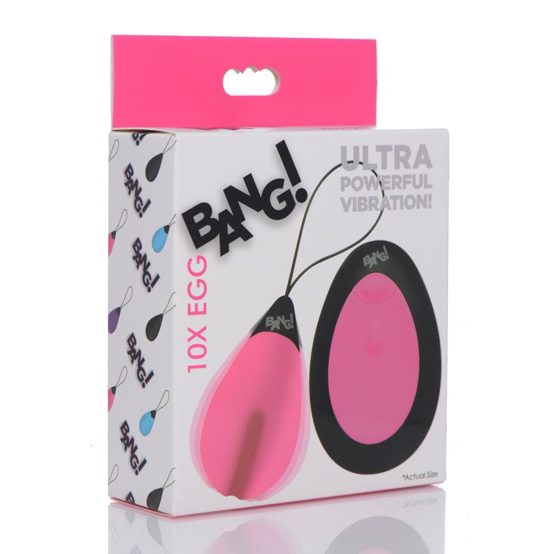 Unleash Intense Vibrations with Bang!10X Remote Egg Non-Realistic Dildos