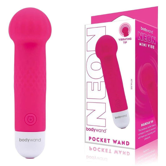 Bodywand Neon Mini Pocket Wand - Compact, Waterproof, 10 Vibrations - Body Wands