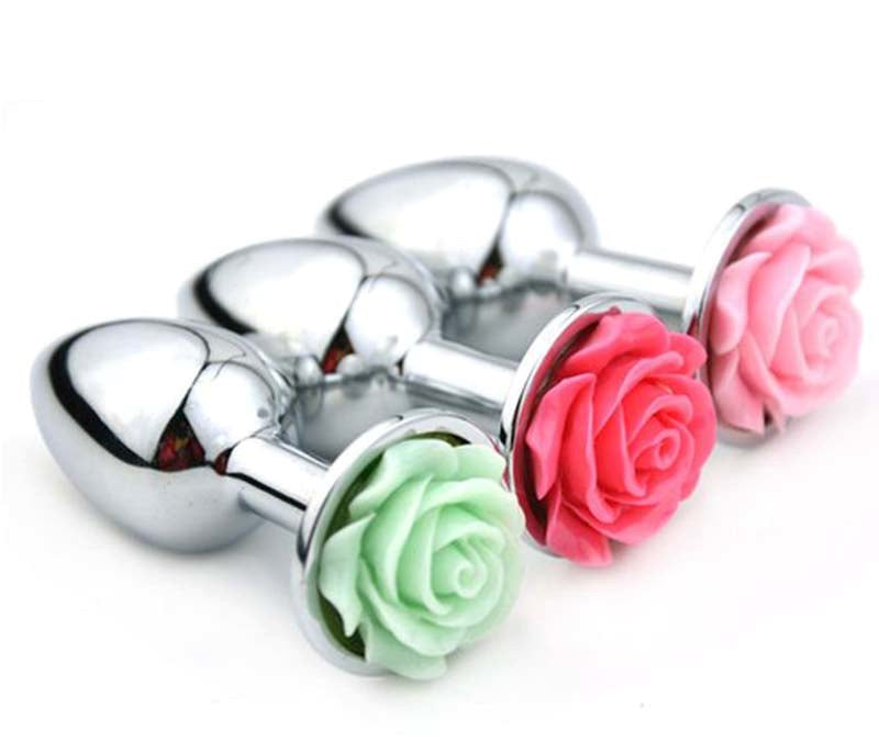 Flower Steel Butt Plug Medium Steel Sex Toys