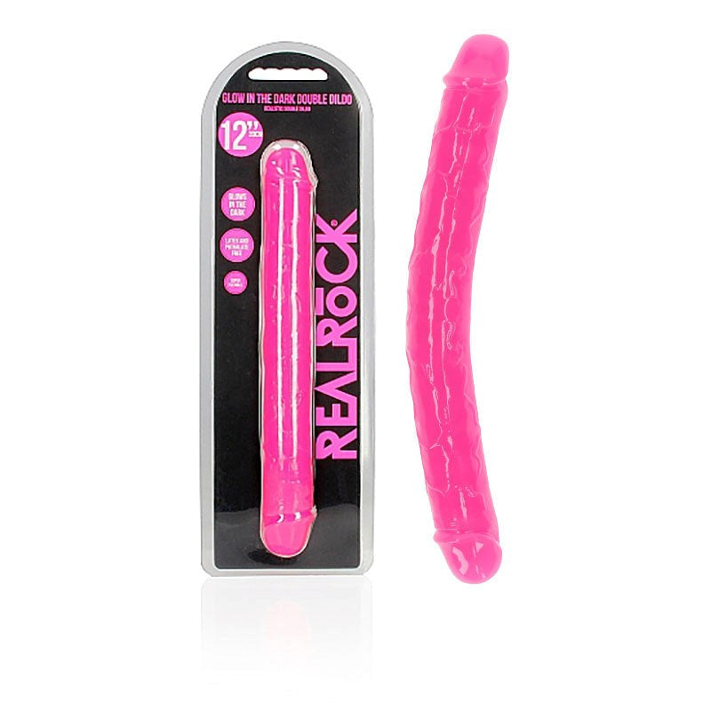 REALROCK Dual-Ended Glow-in-the-Dark Pleasure Toy Realistic Dildos