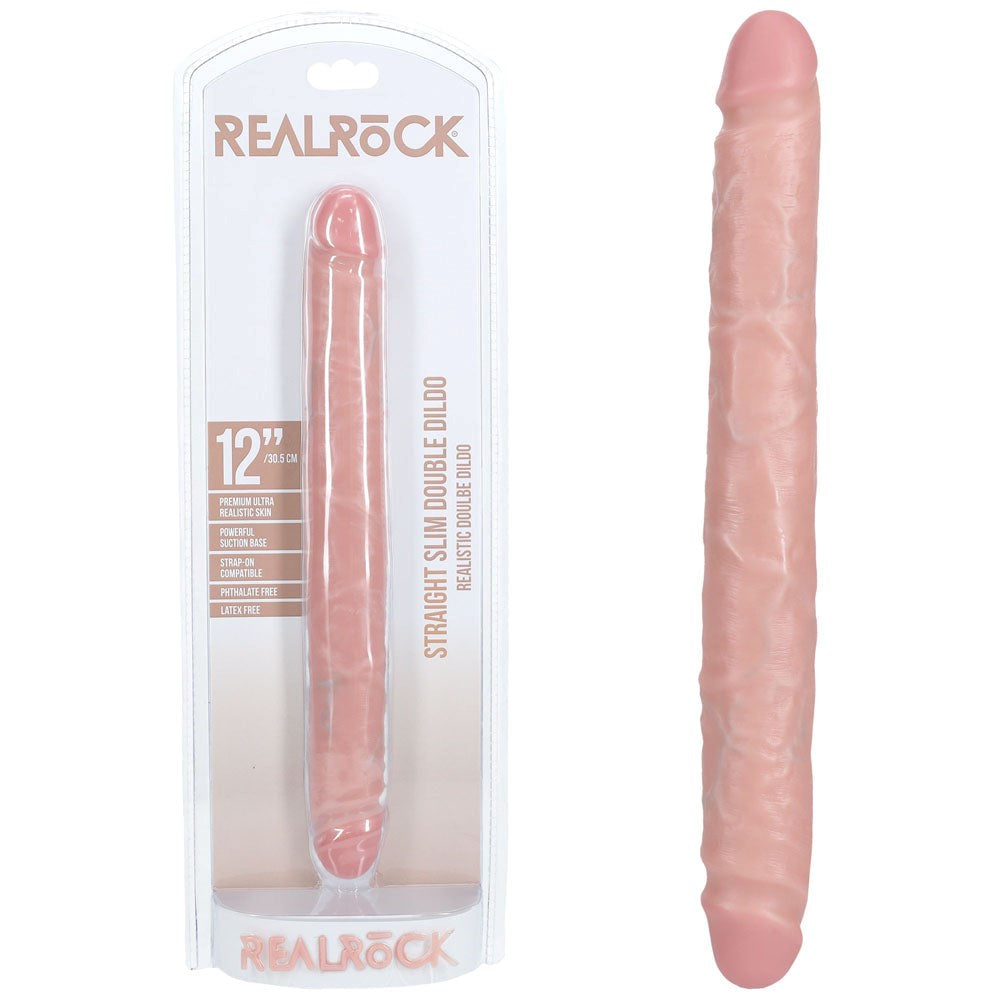 REALROCK 30cm Slim Double Dildo Realistic Dildos