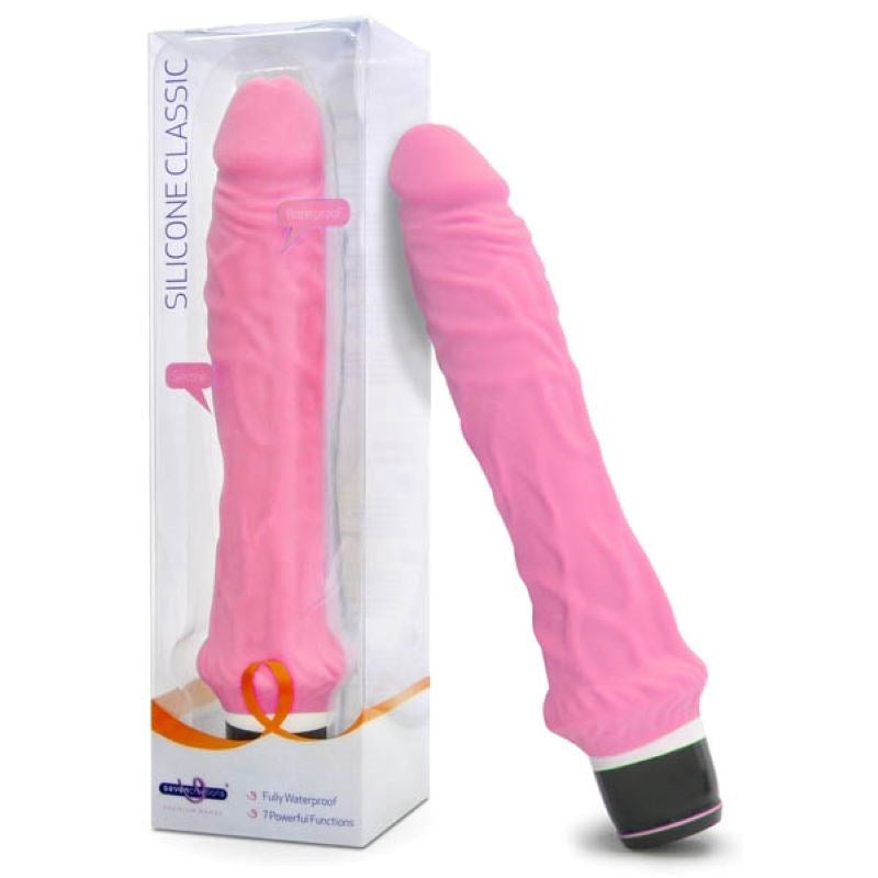 Seven Creations Silicone Classic - 7.5 Inch Vibe Strap On Sextoys
