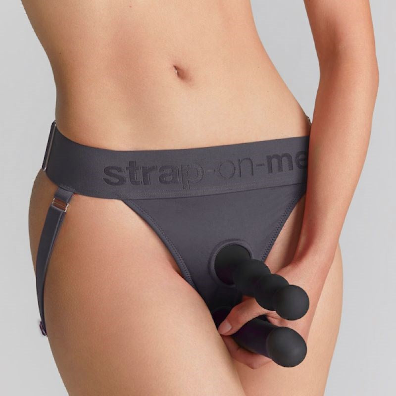 Strap-On-Me's Dual-Ring Harness - Enhance Intimate Experiences Realistic Dildos