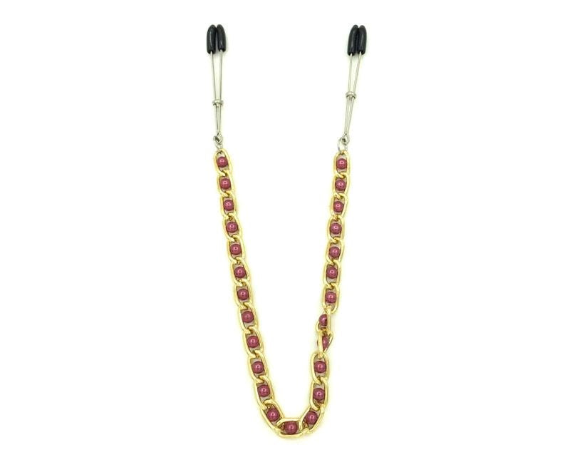 Tweezer Nipple Clamps with Connecting Chain Breast and Nipple Toys