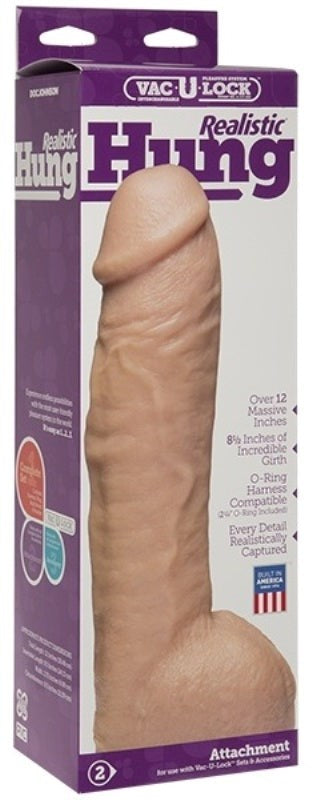 Vac-U-Lock Realistic Hung Realistic Dildos