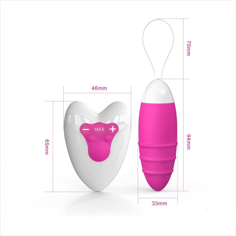 Vibrating Love Egg Purple Wireless Vibrator Love Eggs and Kegel Exercisers