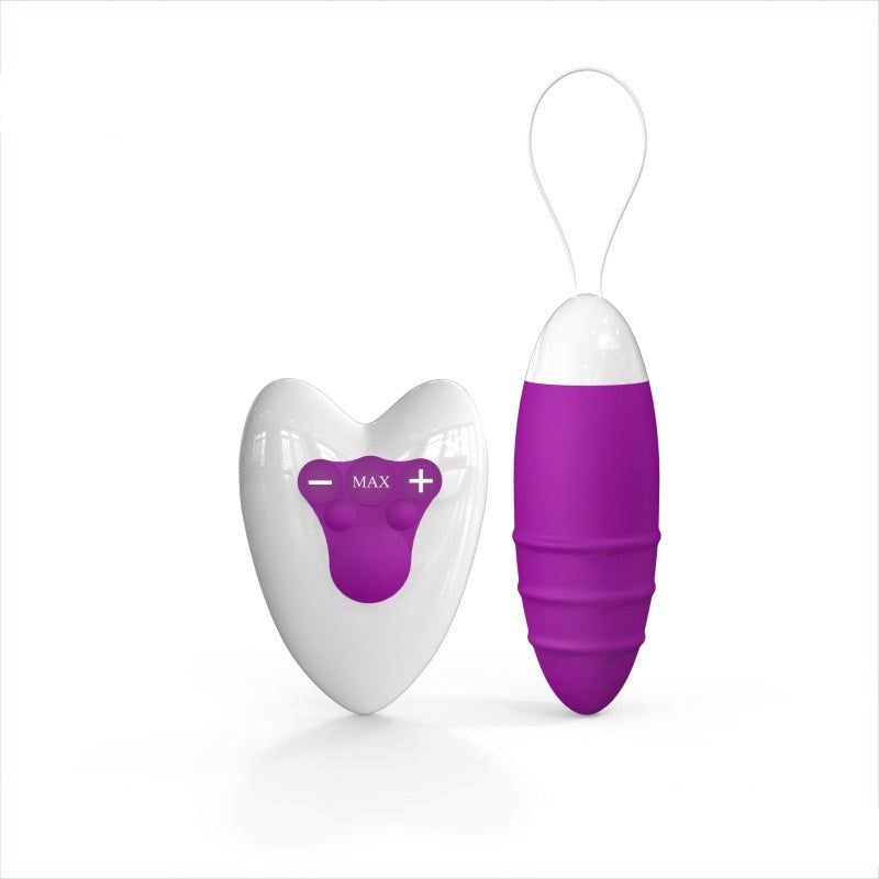 Vibrating Love Egg Purple Wireless Vibrator Love Eggs and Kegel Exercisers
