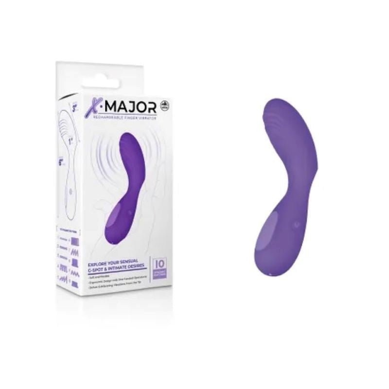 X Major Rechargeable Finger Vibe Finger and Tongue Vibrators