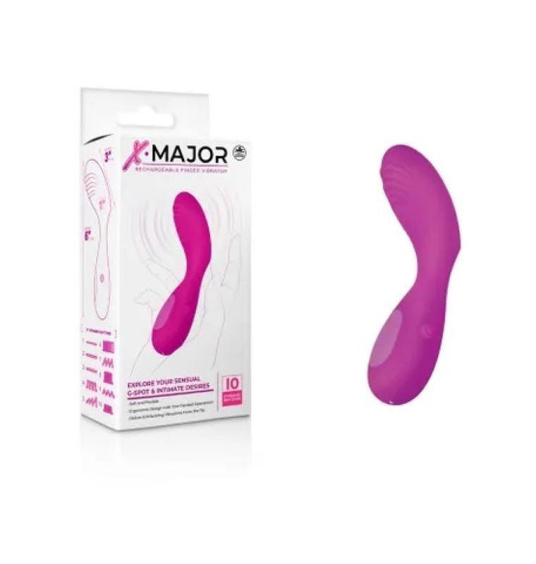 X Major Rechargeable Finger Vibe Finger and Tongue Vibrators