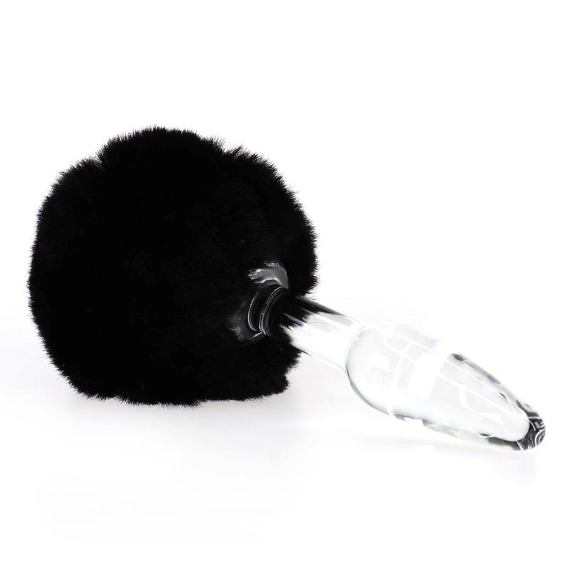 Bunny Tail Glass Butt Plug Anal Beads and Balls