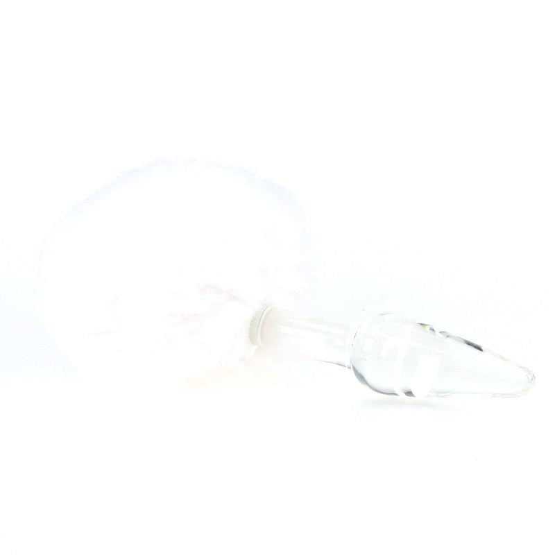 Bunny Tail Glass Butt Plug Anal Beads and Balls