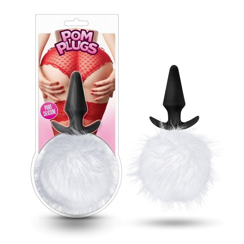 Blush Novelties Pom Plugs - Adorable Pompoms for Secure Comfort Clit Ticklers and Pulsators