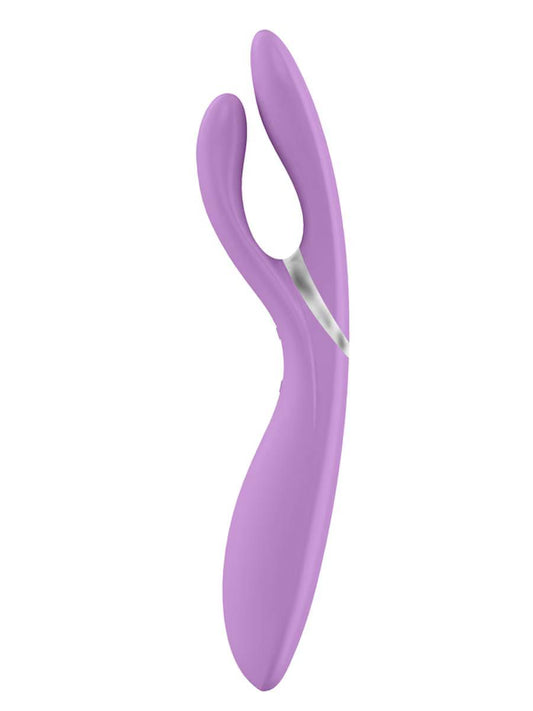 OVO E6 Rechargeable Flexible Rabbit Vibrator Rose - Rabbit Vibrators