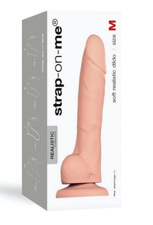 Strap-on-Me Soft Realistic Dildo Medium - Strap On Sextoys