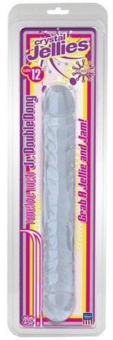 Crystal Jellies 12 inch Jr Double Dong Bullet Vibrators