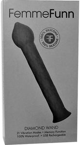 FemmeFunn Diamond Pleasure Wand - 21 Modes of Bliss Clit Ticklers and Pulsators